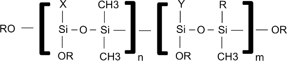 Figure. 3 Modified PDMS (Polydimethylsiloxane) Structure